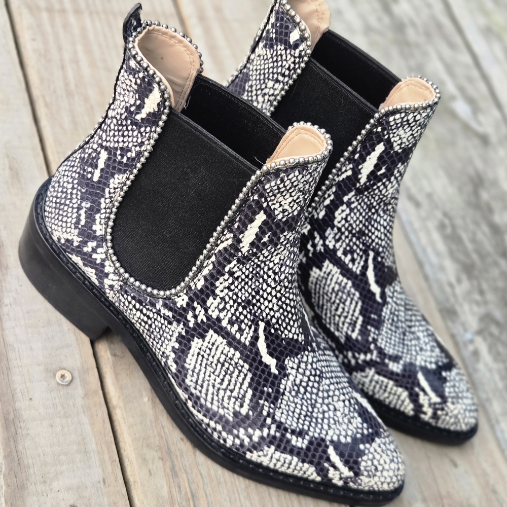 Coach Bowery Bootie in Snakeskin